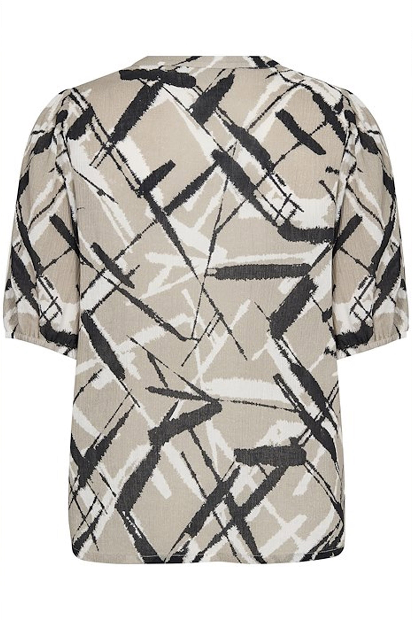 KAmanilla Blouse Feather Gray/Black Graphic - 10509625