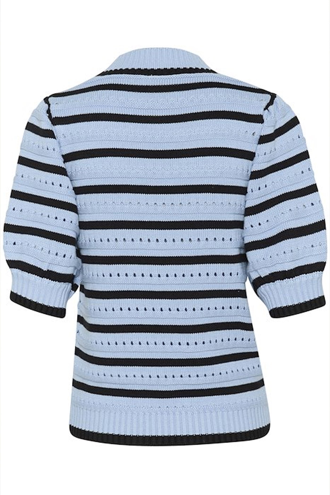 KAevelyn Knit Pullover Soft Chambray / Black Stripe - 10509640