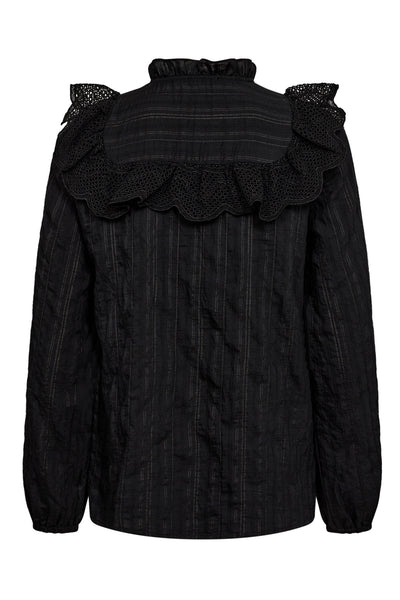 TuneCC Frill Shirt 96-Black - 35643 Thumbnail
