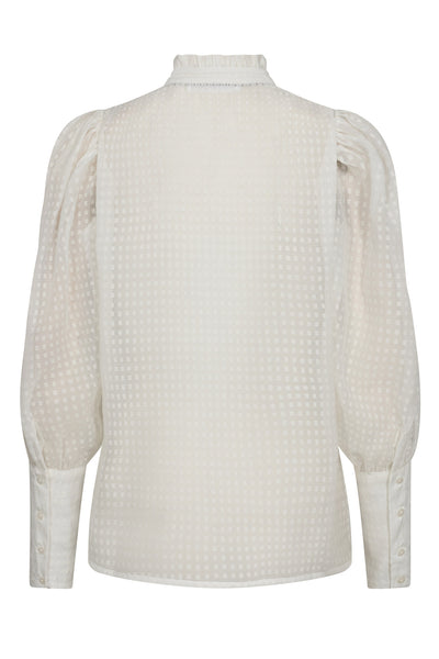 OrionCC Organza Puff Shirt 4000-White - 35654 Thumbnail