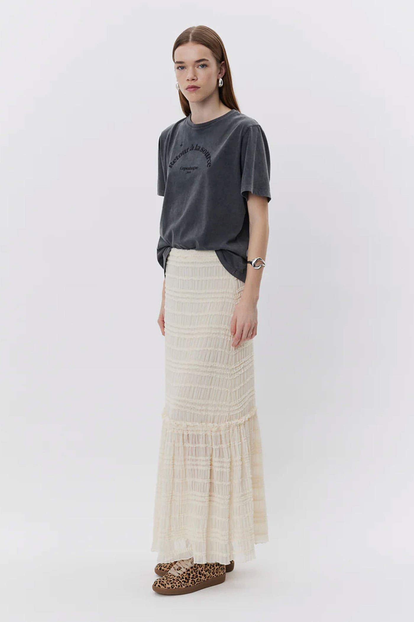 MAXWELLSW SKIRT 0101 Off white - S251366