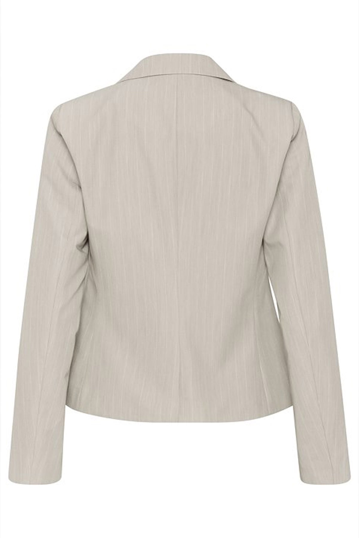 KAesther Shaped Blazer Feather Gray Melange Pinstripe - 10509958