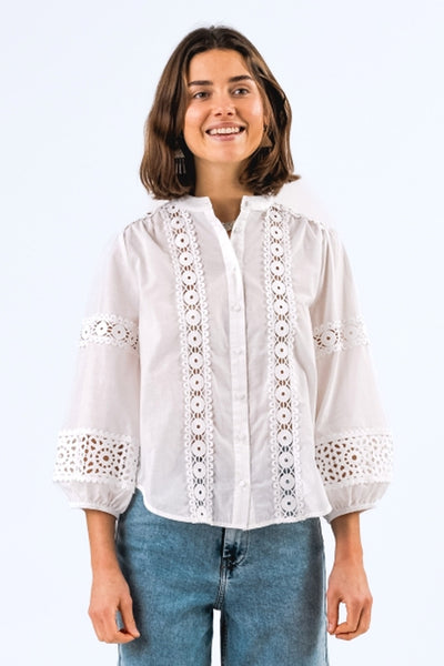JuneLL Shirt LS 01 White - 25173-1049 Thumbnail