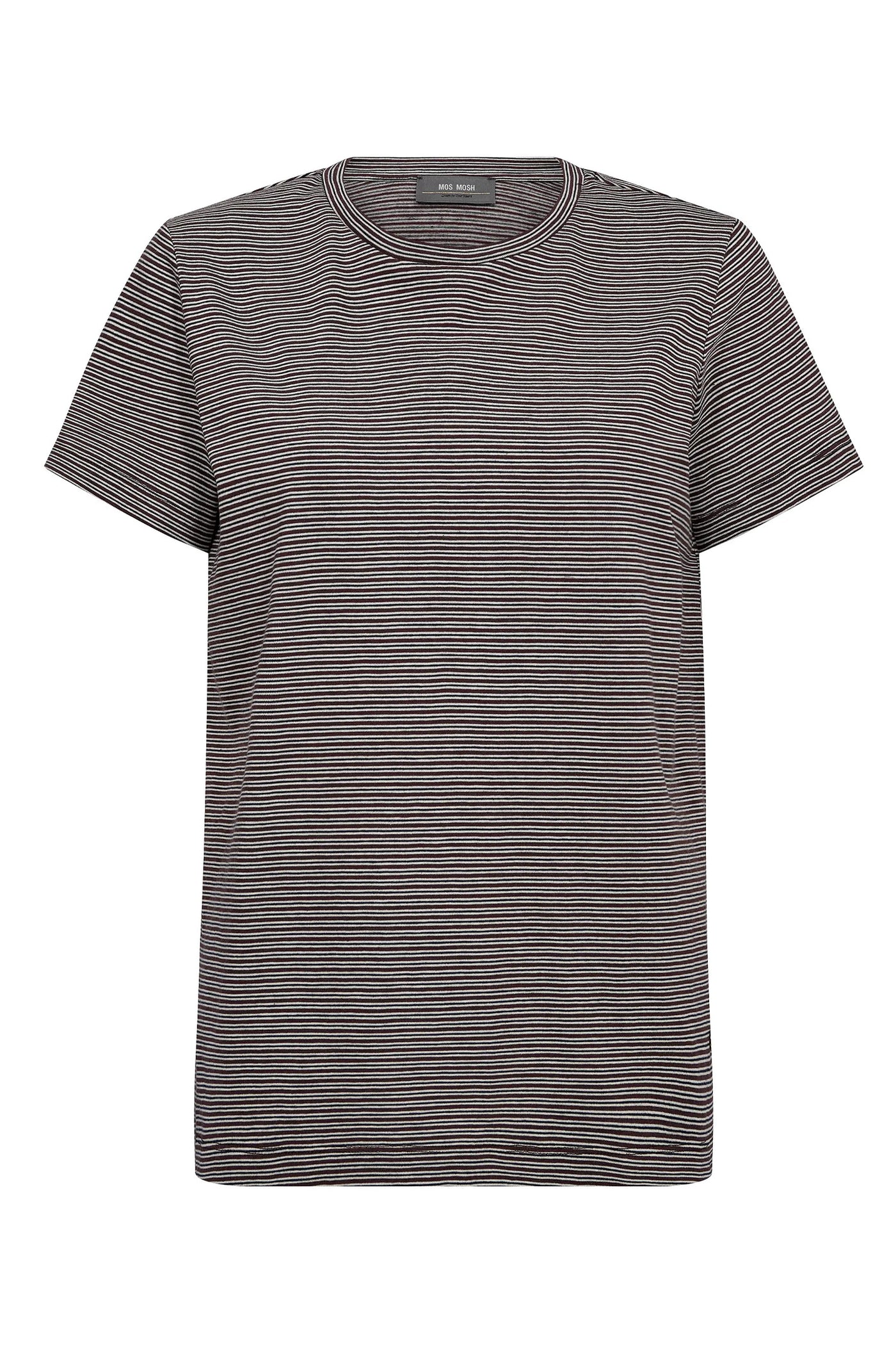 MMTalia O-SS Stripe Tee FUDGE - 172690