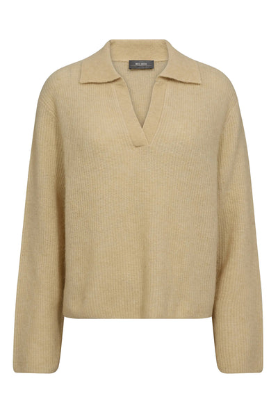 MMThora Aidy Polo Knit Boulder - 173070 Thumbnail