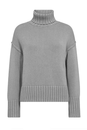 MMRola Bine Rollneck Knit Grey Melange - 173480