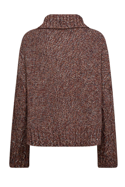 MMKelsey Highneck Knit FUDGE - 173590 Thumbnail