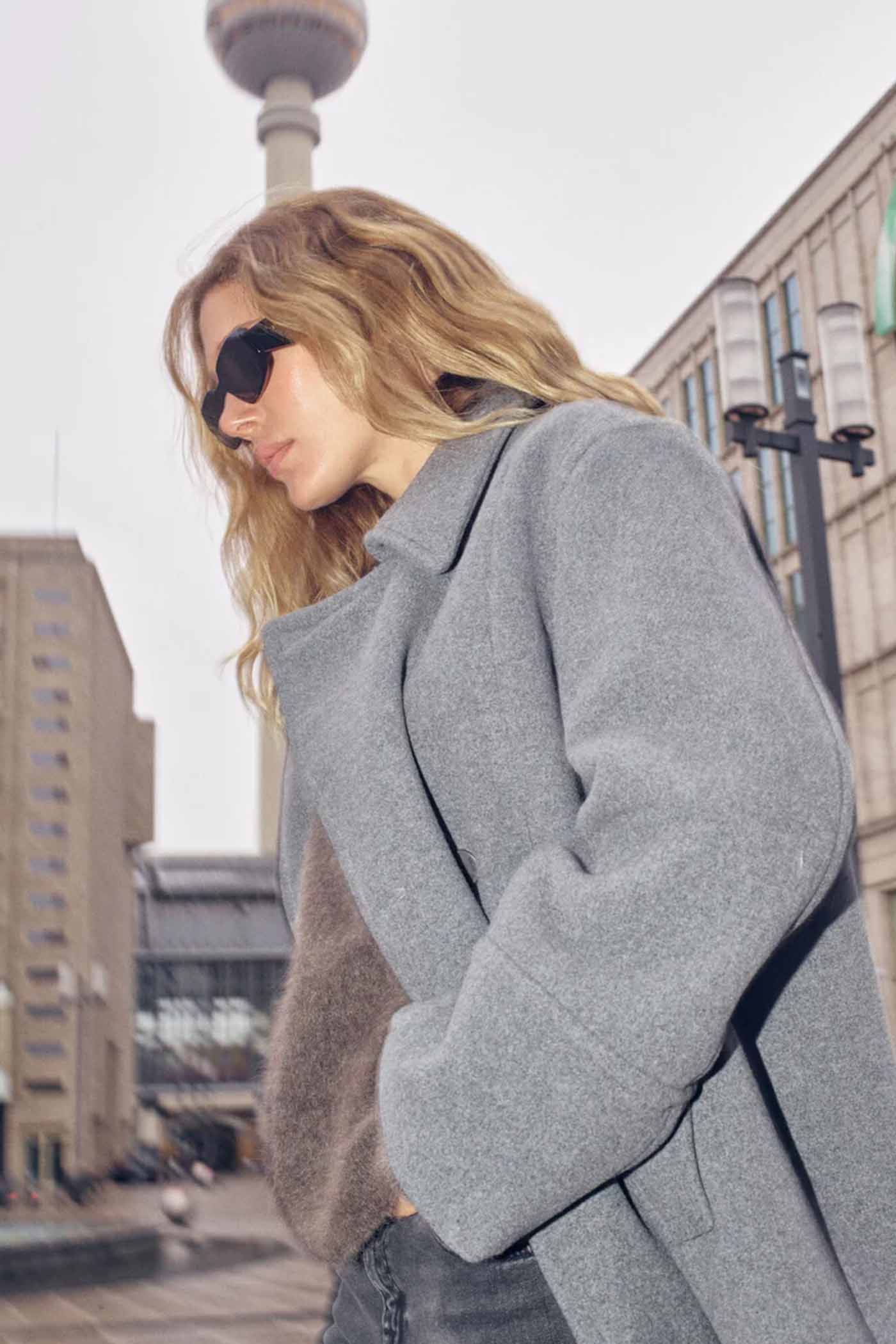 MMCharly Wool Jacket Mockingbird - 173950