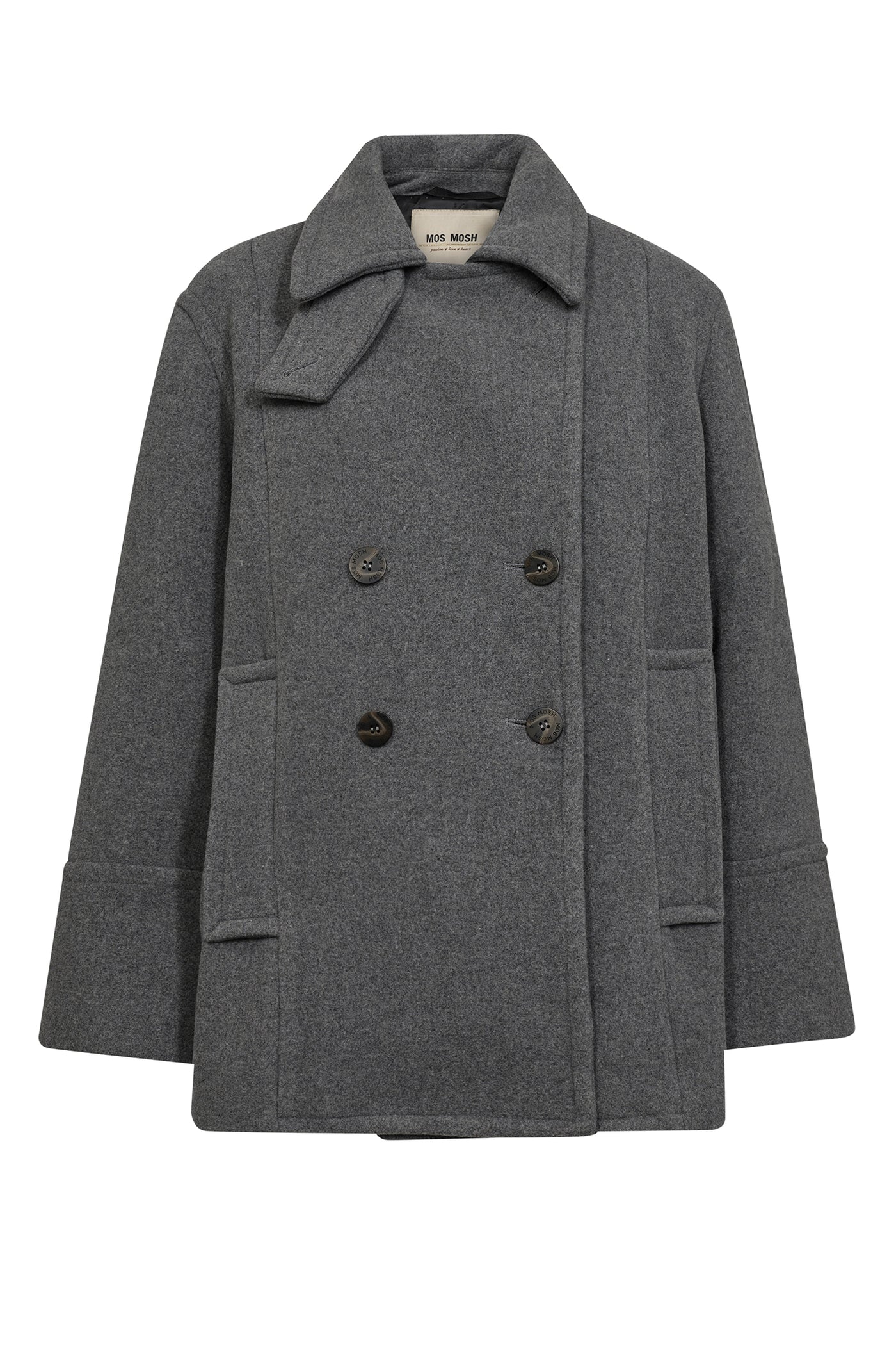 MMCharly Wool Jacket Mockingbird - 173950