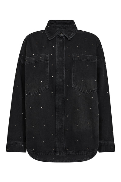 MMEmme Studs Shirt Dark Grey Denim - 174250 Thumbnail