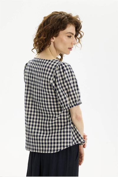 Katrina blouse Navy Thumbnail