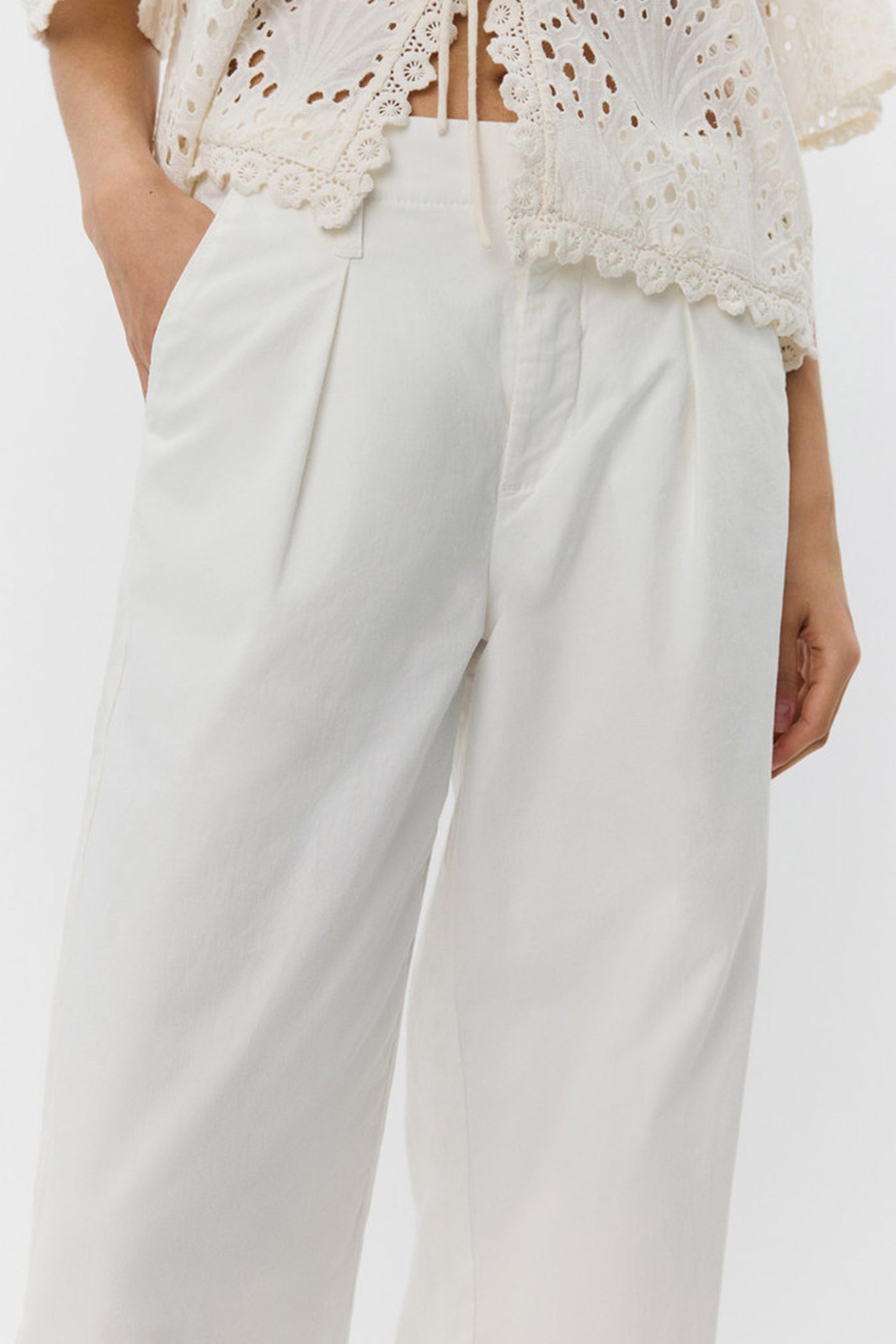 ATHENASW TROUSERS 0101 Off white - S252215