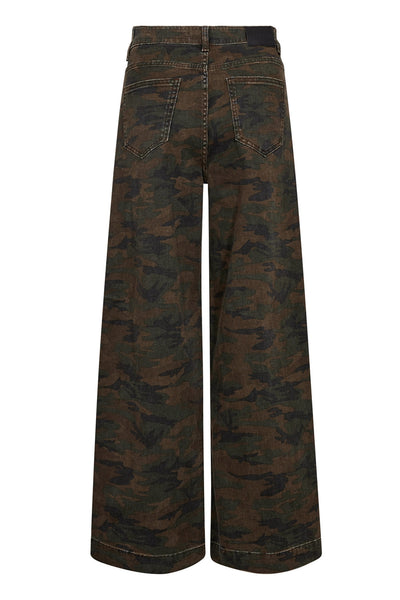 CamouCC Denim Wide Jeans 77-Camouflage - 31588 Thumbnail