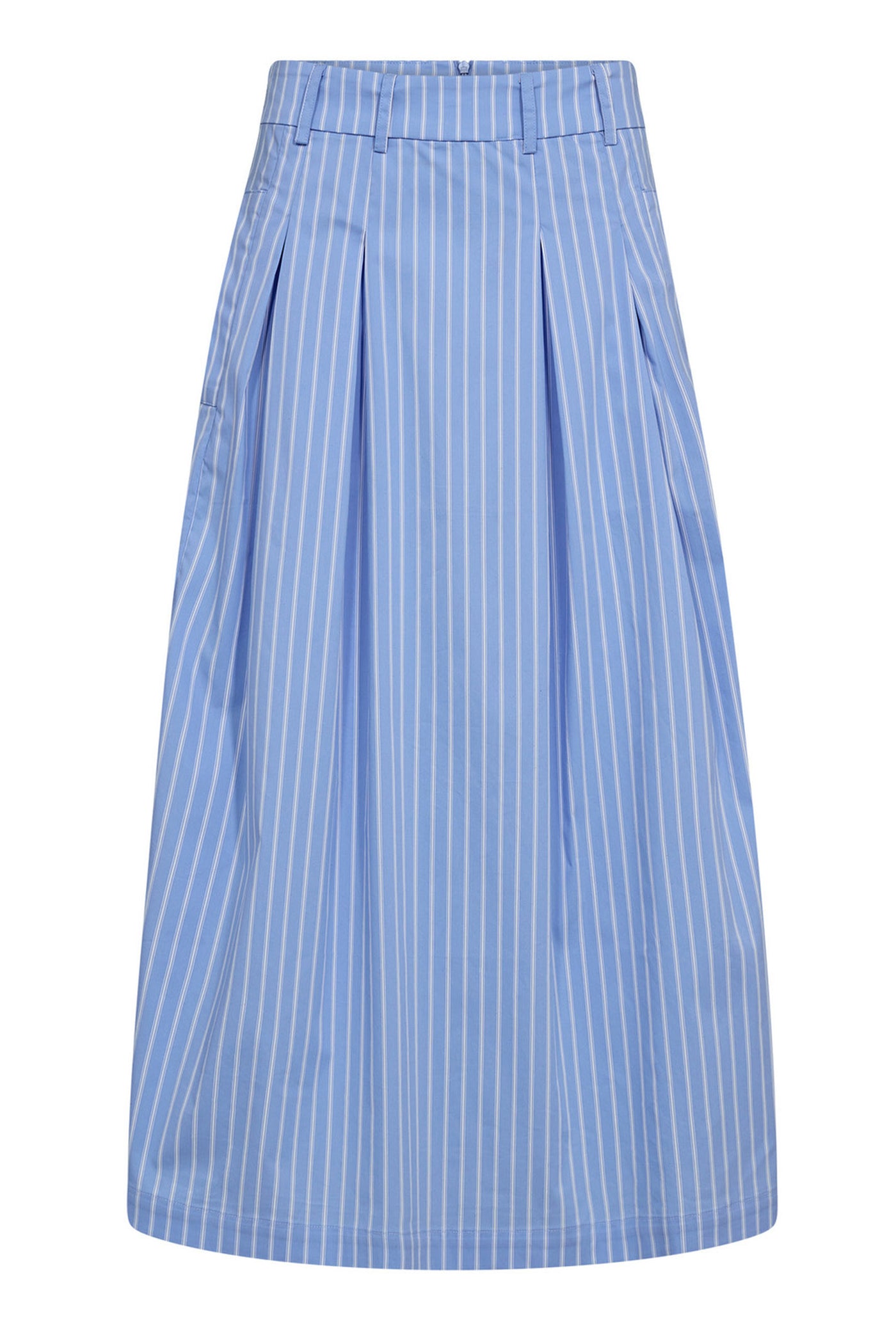 MicaCC Stripe Pleat Skirt 23-Pale Blue - 34225