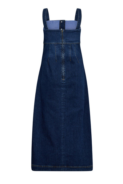 TylerCC Denim Long Dress 552-Denim blue - 36534 Thumbnail