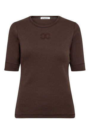 GrannyCC Embroidery SS Tee 83-Mocca - 33166