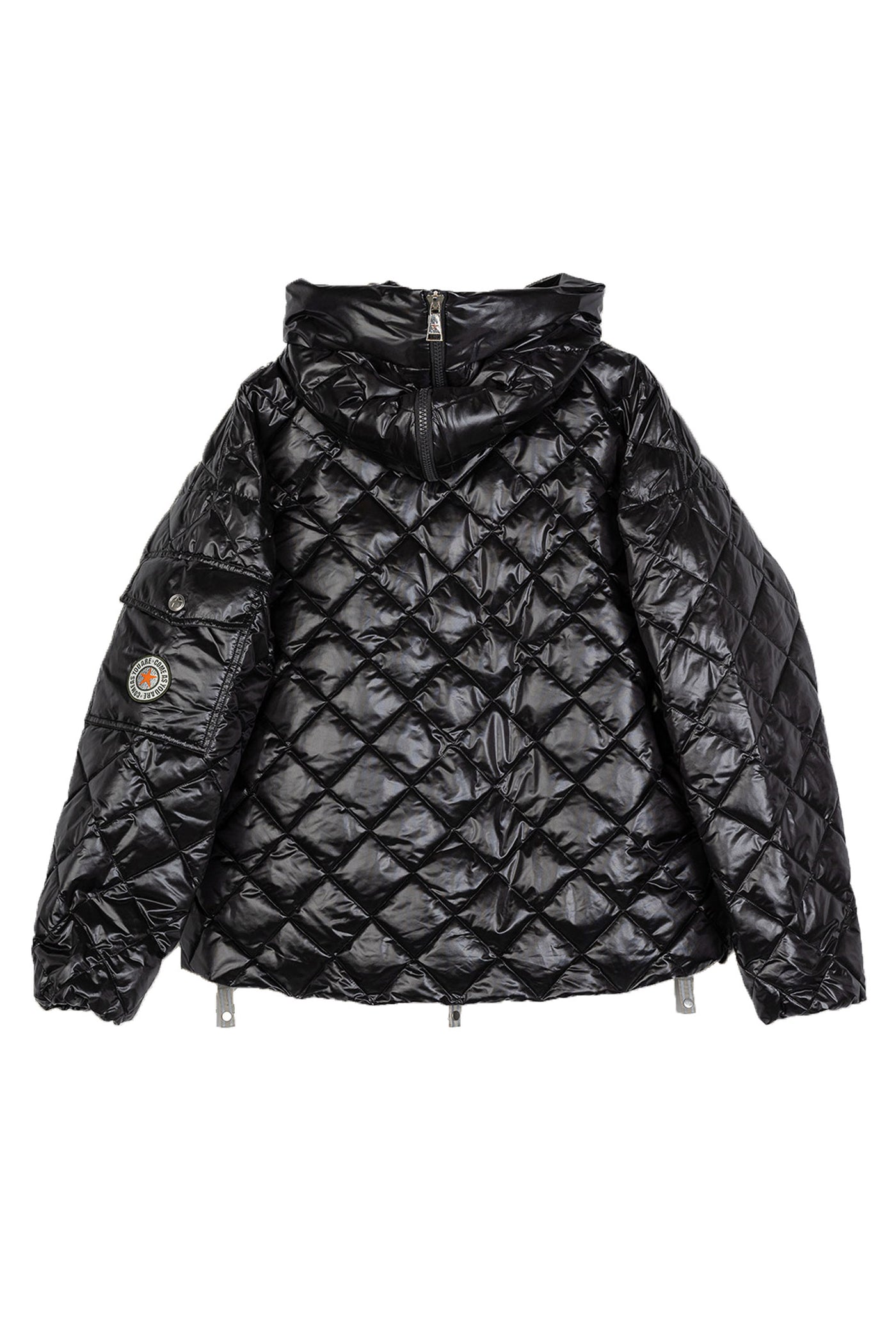 GINNY SHORT DIAMOND JAKKE POP. Black - GINNY SHORT DIAMOND