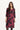 Lucette dress 3/4 sleeves Burgundy - 16876