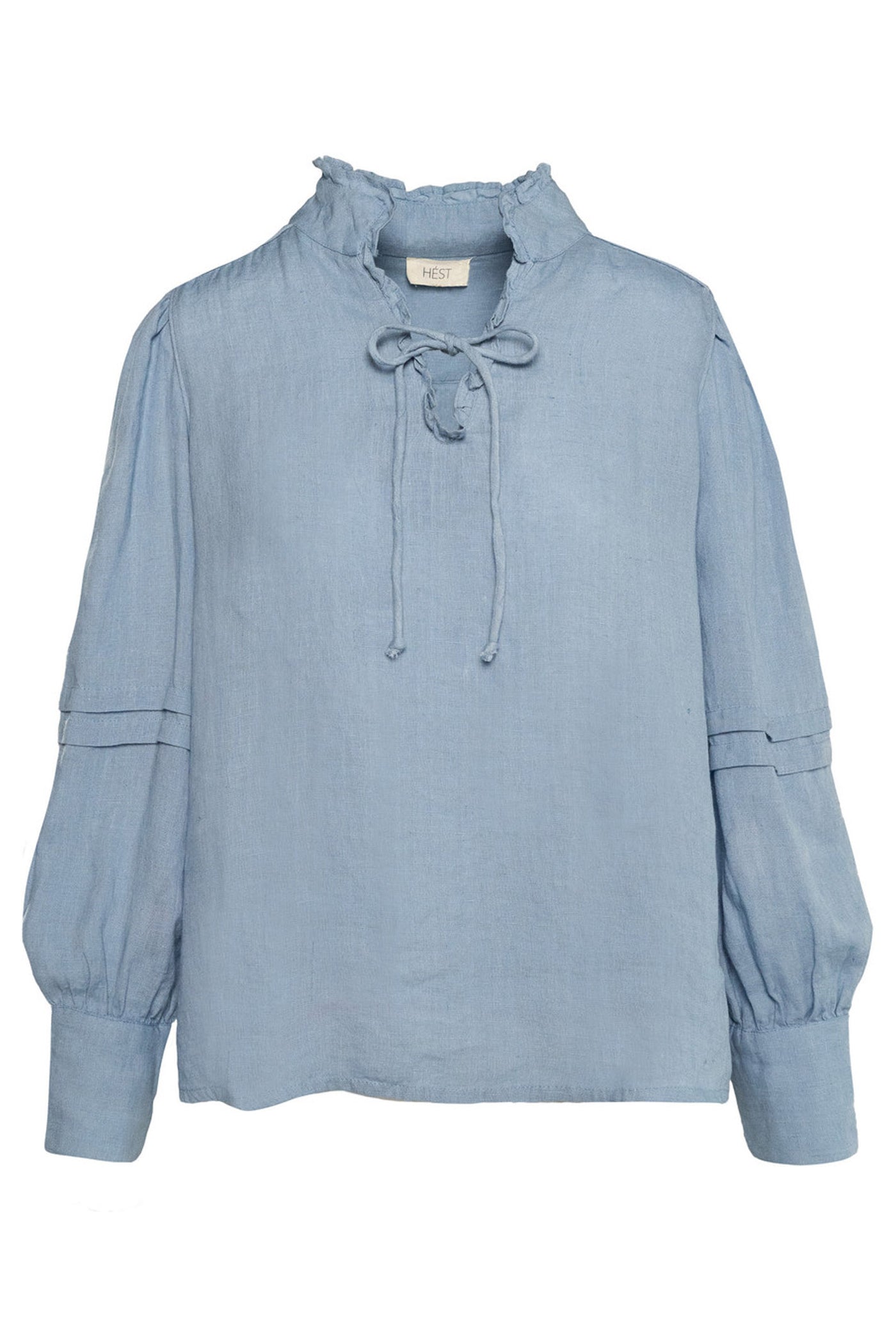 SARI Linen Blouse 4003 Faded Denim - 2510190204
