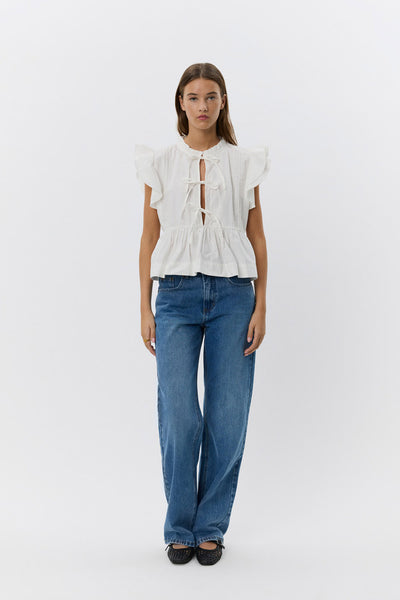 JULIETTESW TOP 0153 Cream - S252157 Thumbnail