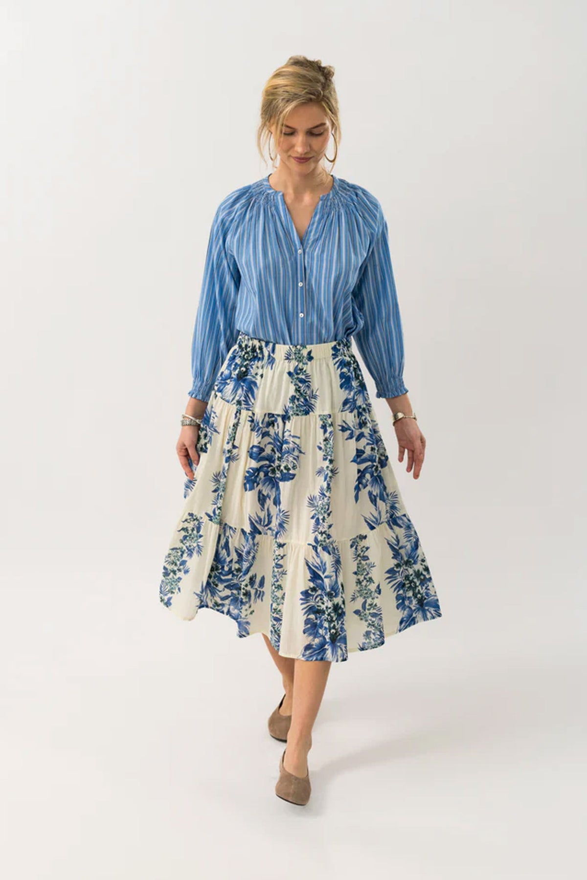 MorningLL Midi Skirt 20 Blue