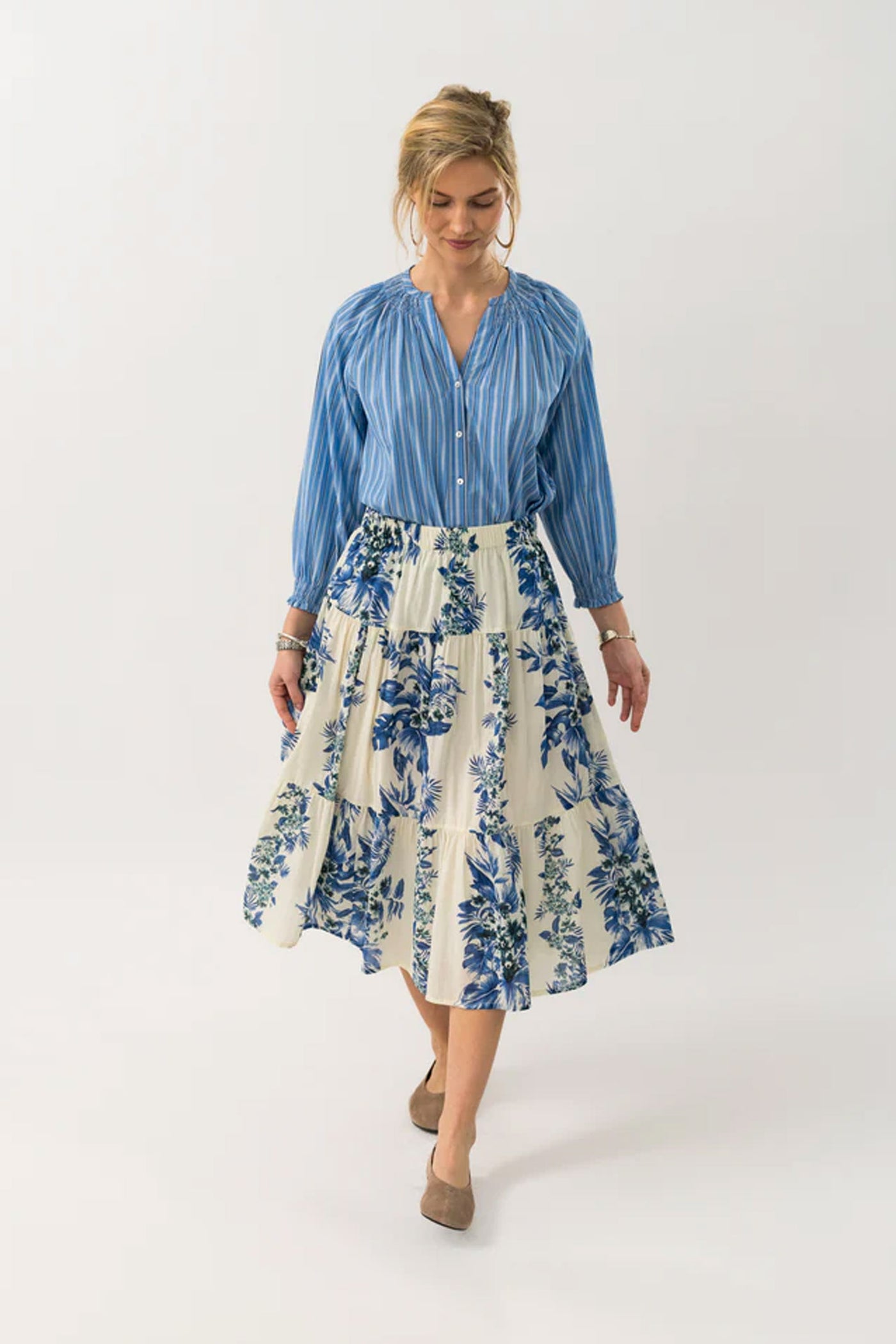 MorningLL Midi Skirt 20 Blue
