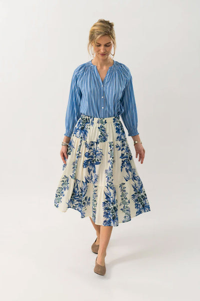MorningLL Midi Skirt 20 Blue Thumbnail