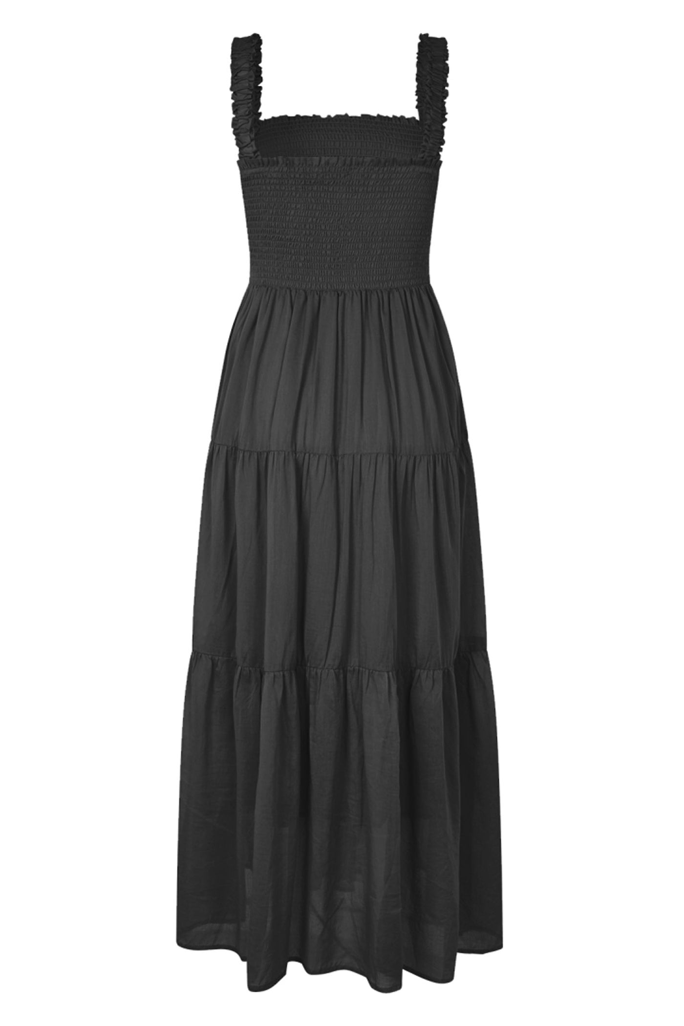 NudaLL Maxi Dress SL 18 Washed Black