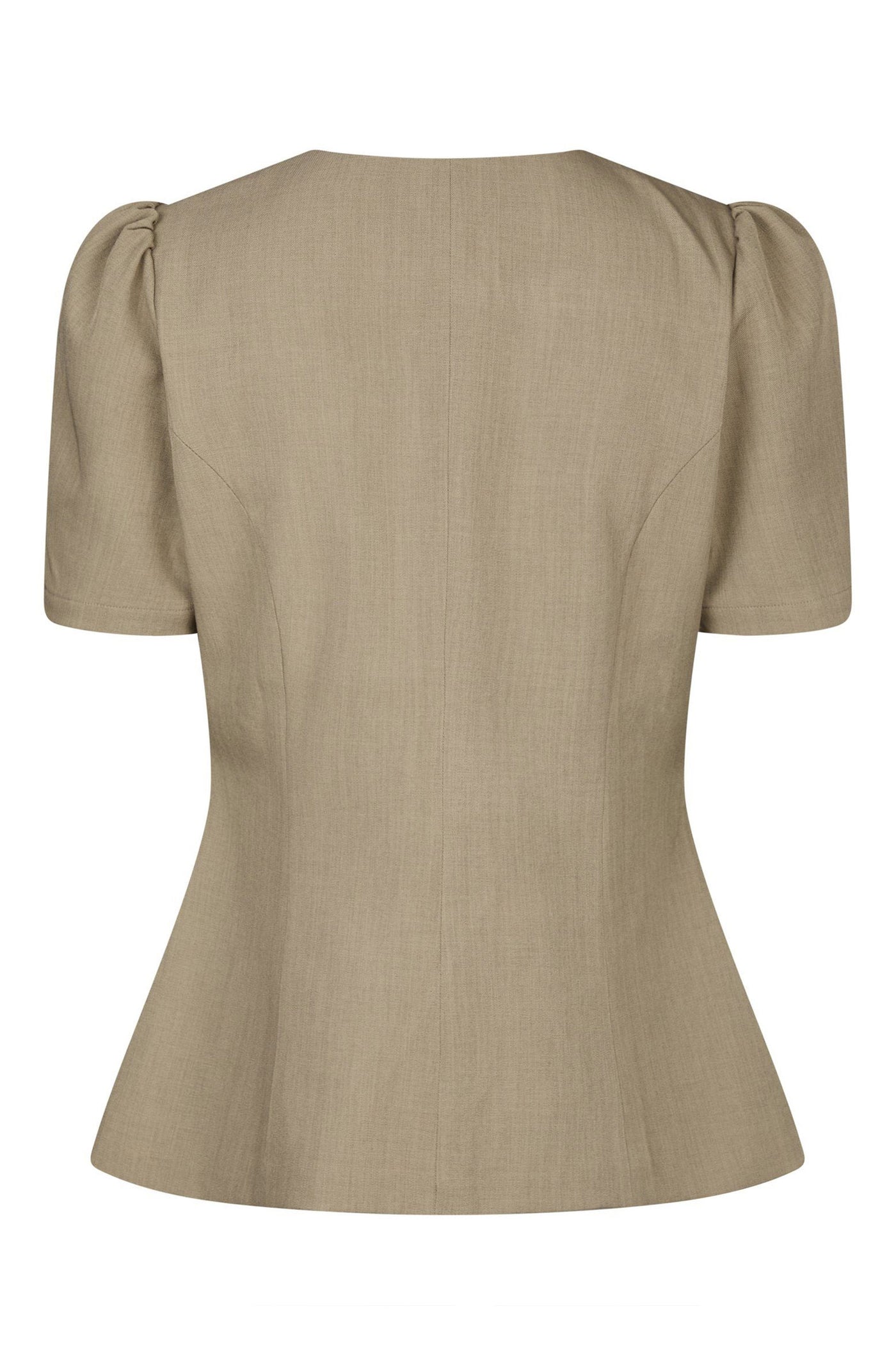 165065 JULES STRUCTURE BLOUSE Dark Taube - 165065 JULES STRUCTURE BLOUSE