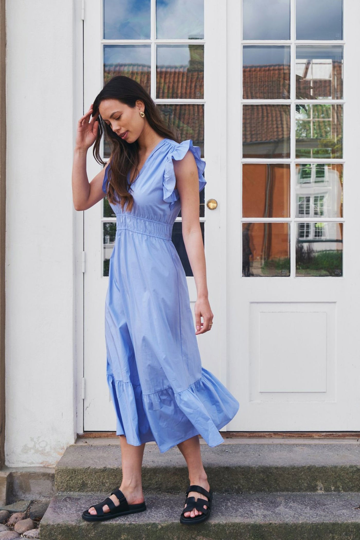 POLLANA POPLIN SKY BLUE