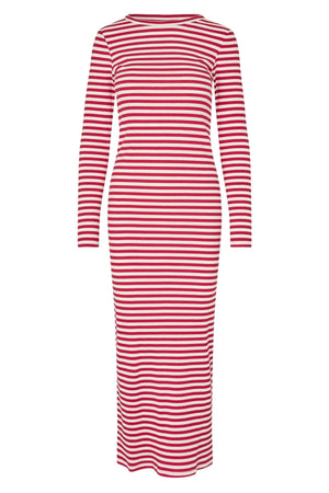 ChristineLL Maxi Dress LS 30 Red - 90009-3003