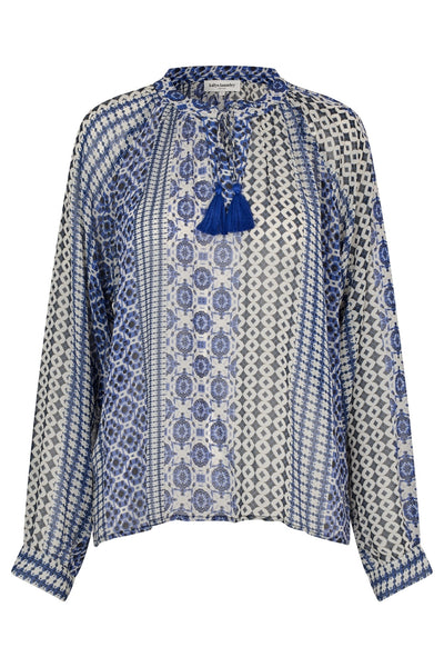 BiharLL Blouse LS 20 Blue - 25220-1015 Thumbnail