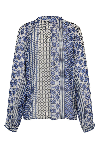BiharLL Blouse LS 20 Blue - 25220-1015 Thumbnail