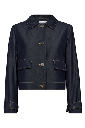 TerryCC Denim Jacket 555-Dark denim - 30325