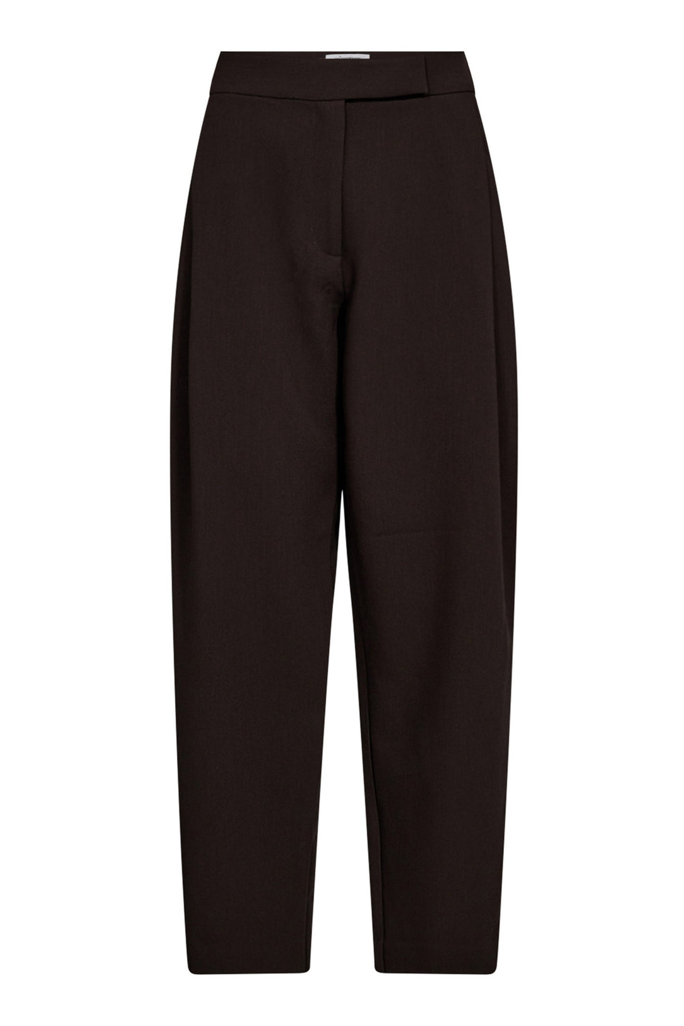 VolaCC Carrot Pleat Pant 145-Dark Brown - 31560