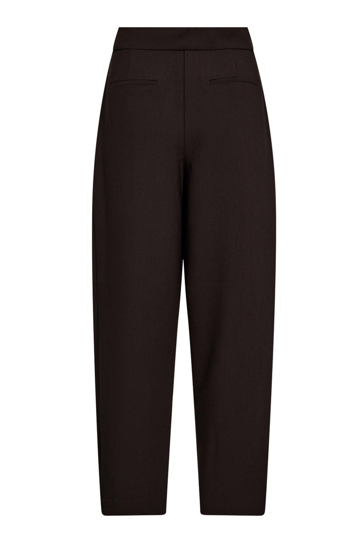 VolaCC Carrot Pleat Pant 145-Dark Brown - 31560