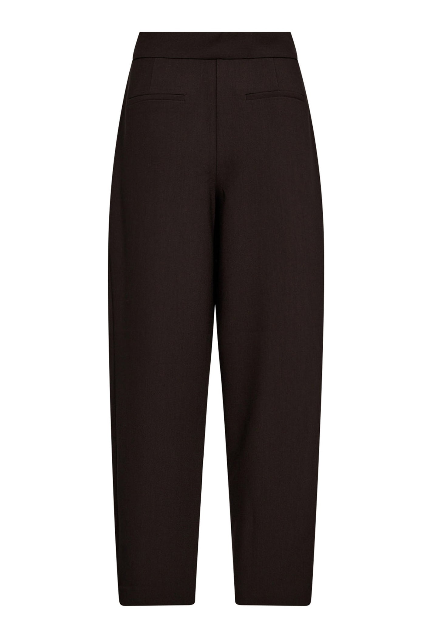 VolaCC Carrot Pleat Pant 145-Dark Brown - 31560