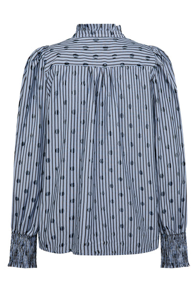 TrixieCC Dot V-Shirt 17-Blue - 35871 Thumbnail