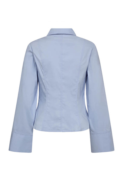 SannaCC Bell Sleeve Shirt 23-Pale Blue - 35903 Thumbnail