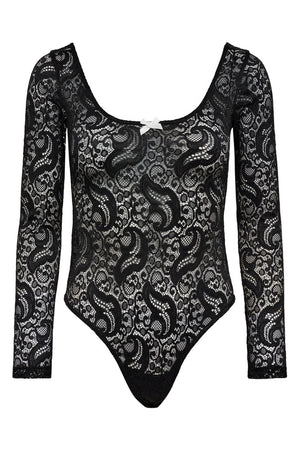 Summer Lace LS Body Black - HL10107