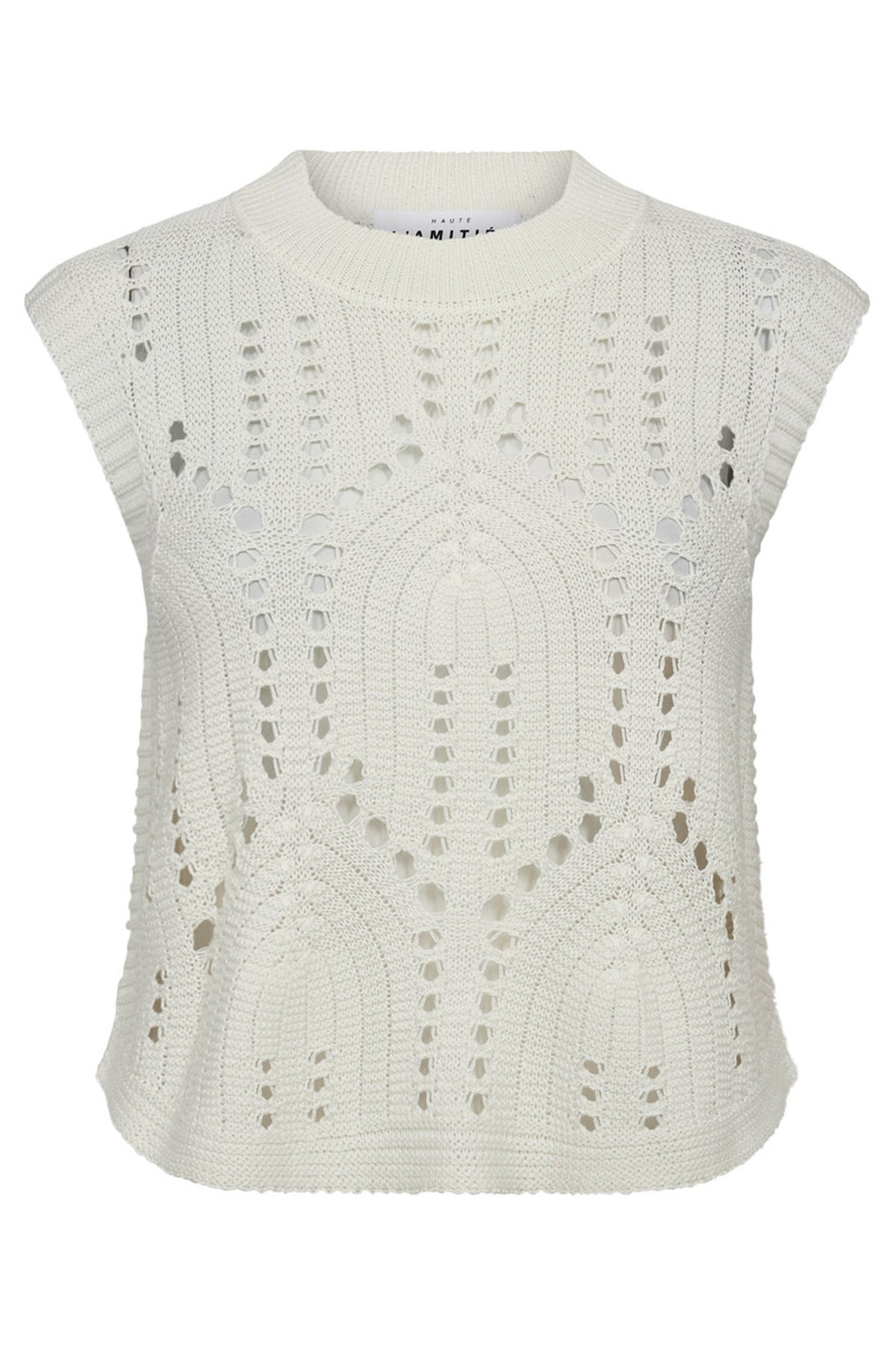 Point Knit Vest Off-White - HL10224