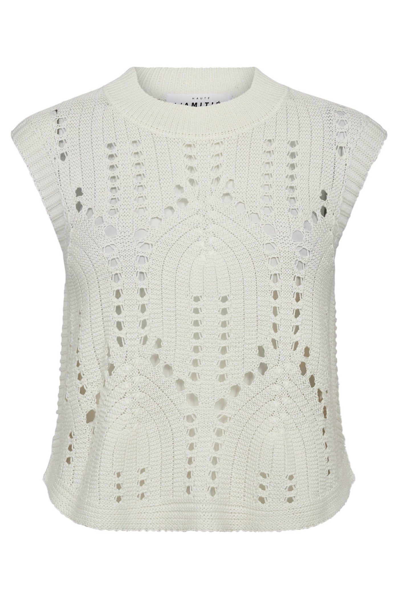Point Knit Vest Off-White - HL10224