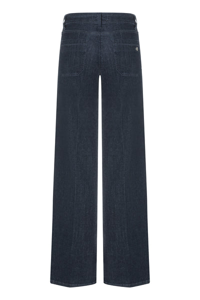 TESS MODERN RINSED Dk. Blue Denim Thumbnail