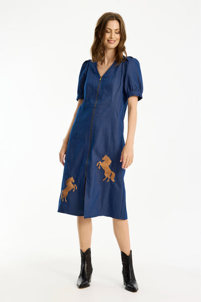 Camala dress Denim blue - 16727 Thumbnail