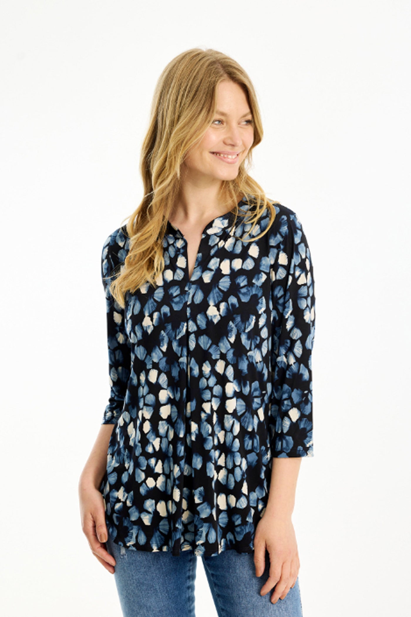Maracol blouse 3/4 sleeves Blue - 16777