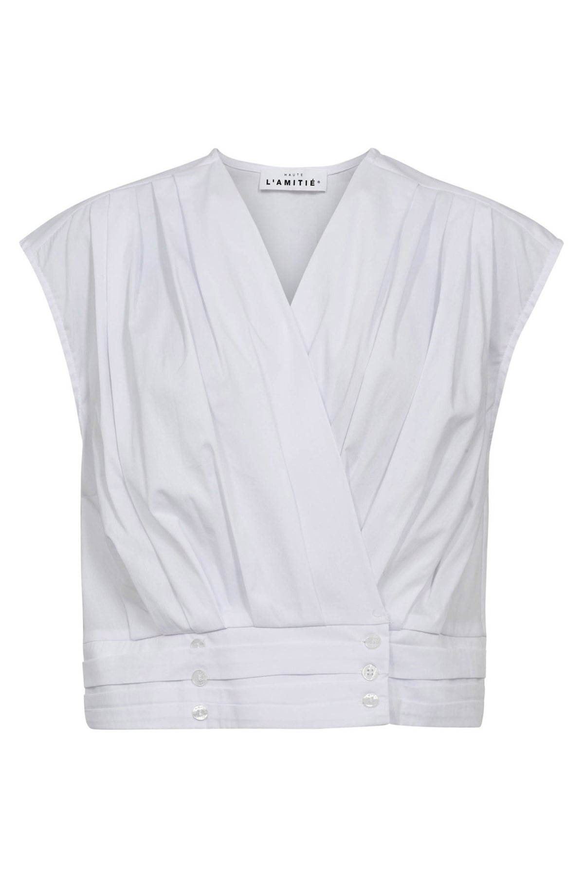 Puffy Pleat Top White - HL10185