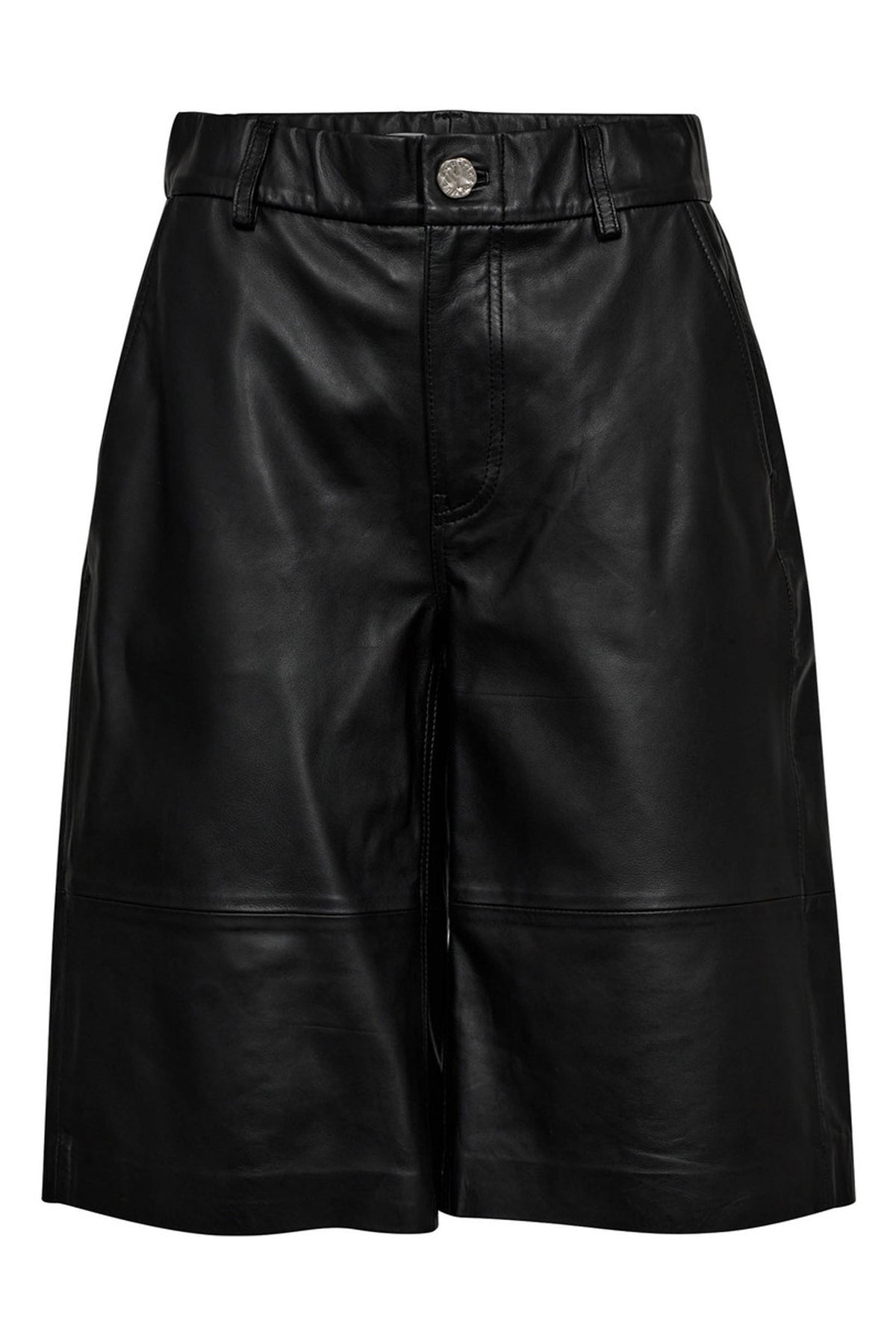 Leather Bermudas Black