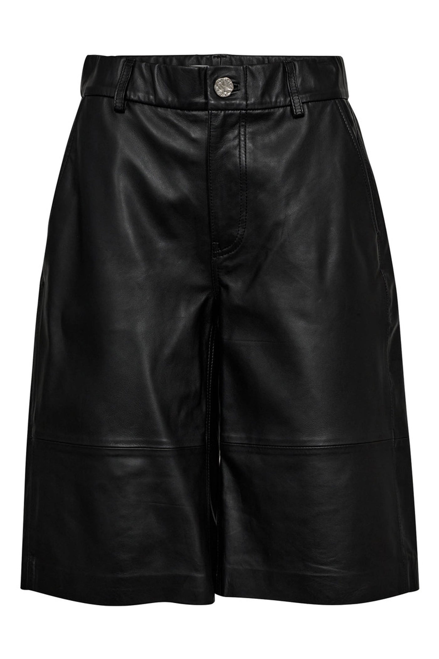 Leather Bermudas Black