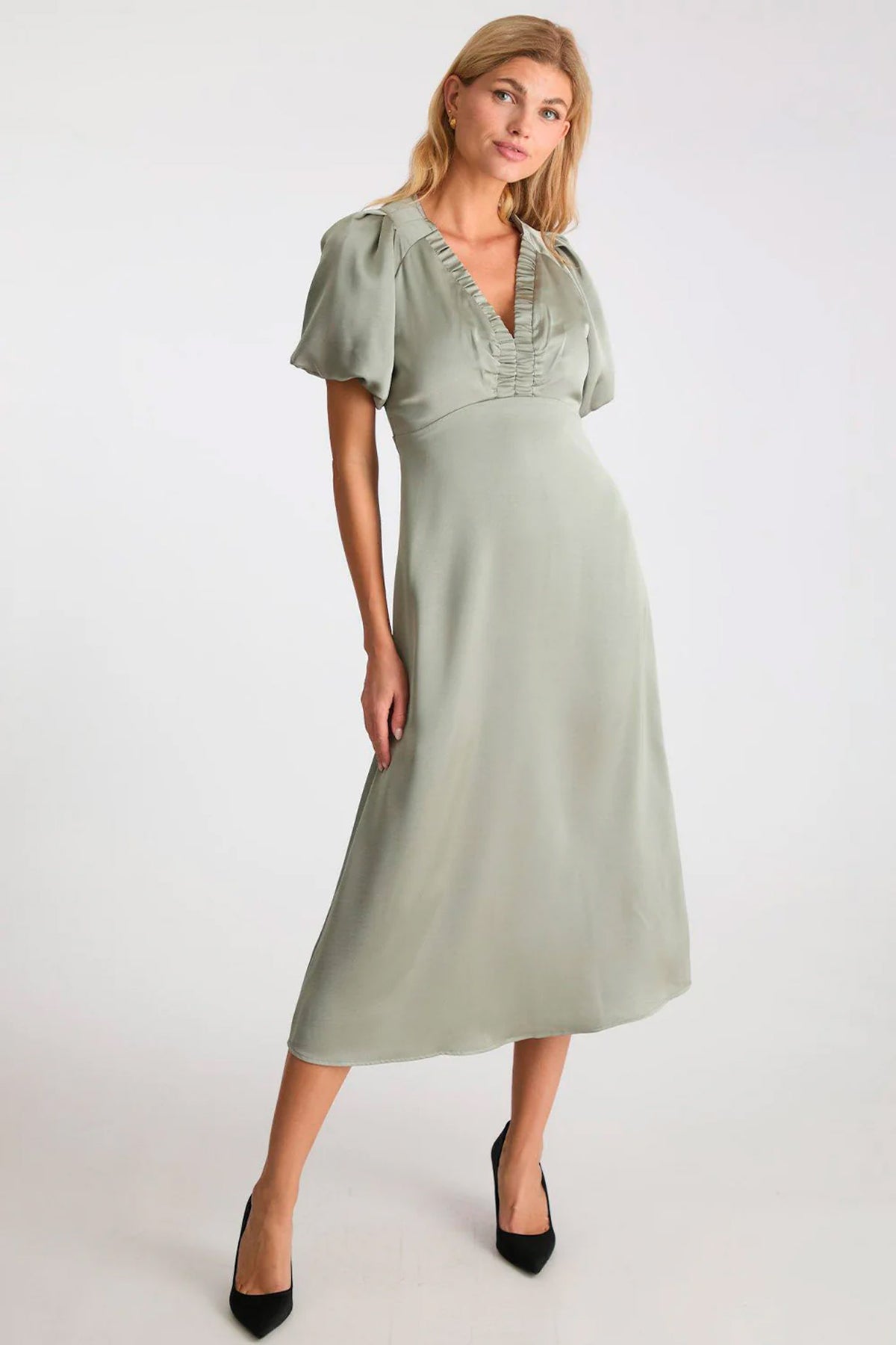 ILLANA HEAVY SATEEN Smoke Green - 162521