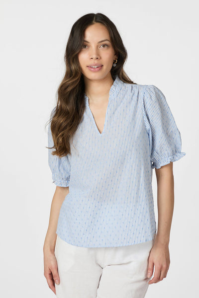 Odesa Dot Stripe Light Blue - 166039 Thumbnail